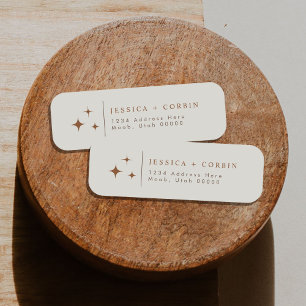 GALA Bohemian Terracotta Celestial Return Address Label