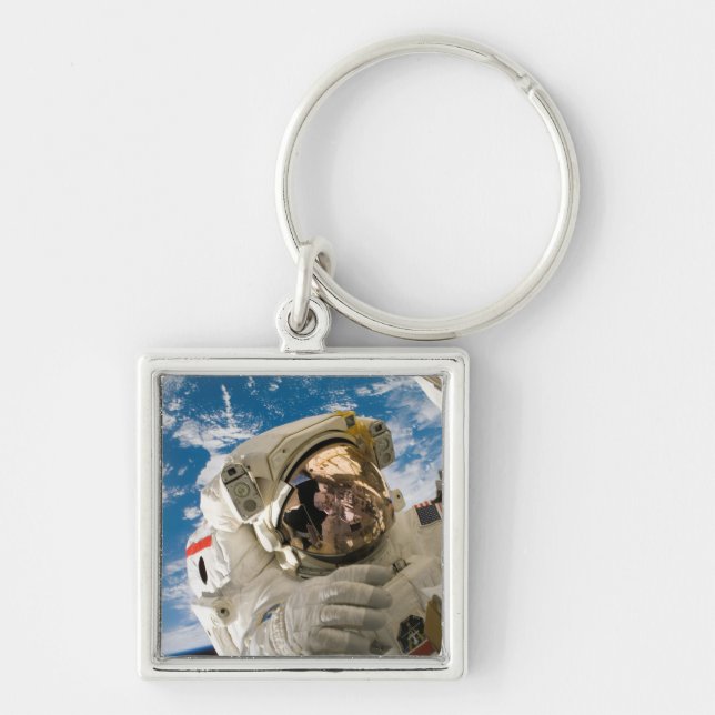 Galactic Astronaut Cool Outer Space Pictures Cool  Key Ring (Front)
