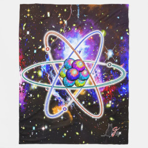 Galactic Atomic Fleece Blanket