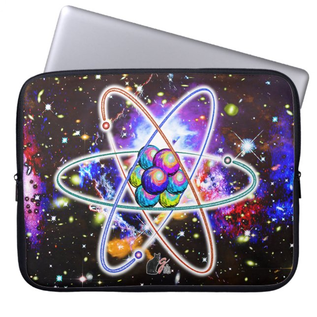 Galactic Atomic Laptop Sleeve (Front)