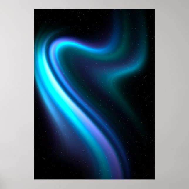Galactic Aurora Polaris Poster (Front)