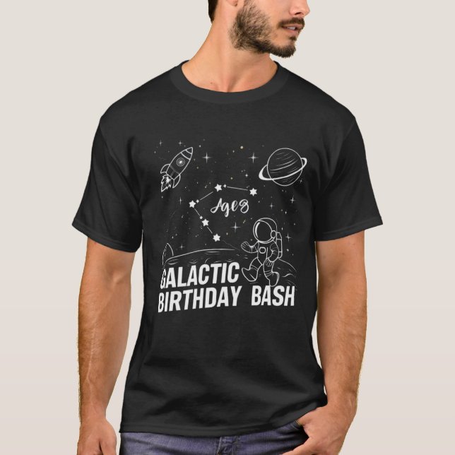 Galactic Birthday Bash T-Shirt (Front)