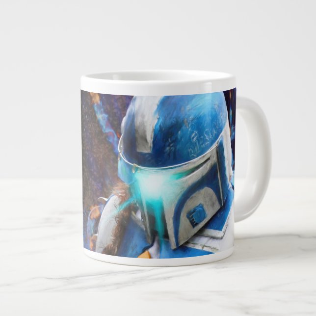 Galactic Bounty Hunter Large Coffee Mug (Front Right)