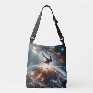 Galactic Breakdance Explosion in Deep Space Crossbody Bag