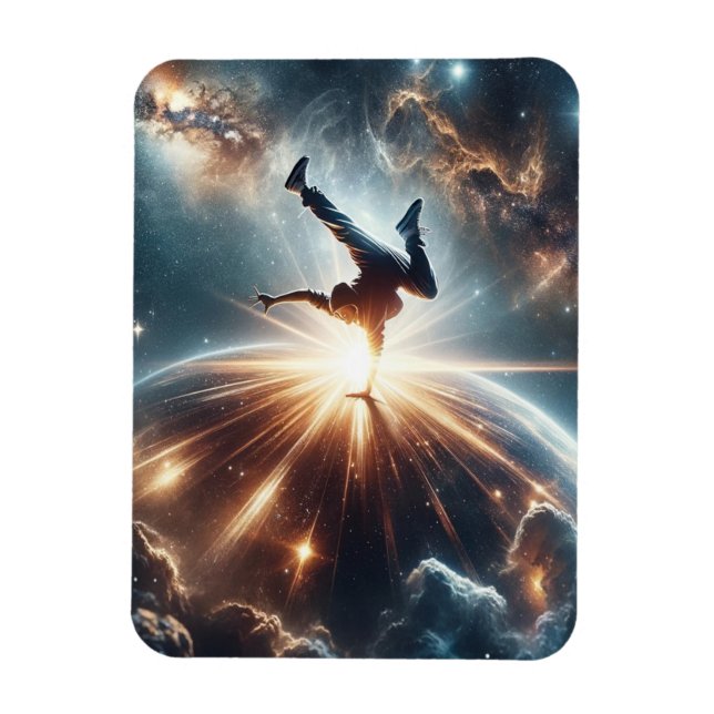 Galactic Breakdance Explosion in Deep Space Magnet (Vertical)