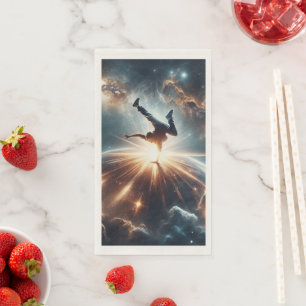 Galactic Breakdance Explosion in Deep Space Napkin