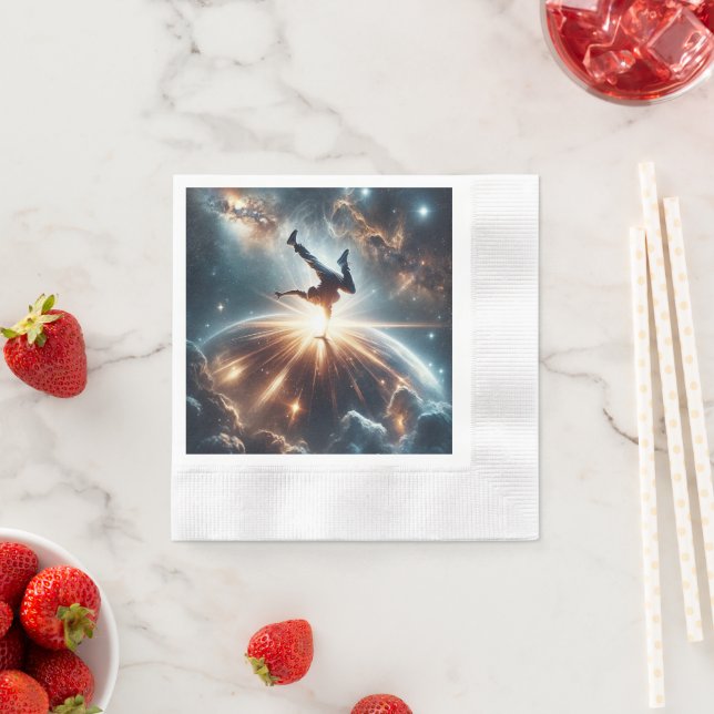 Galactic Breakdance Explosion in Deep Space Napkin (Insitu)