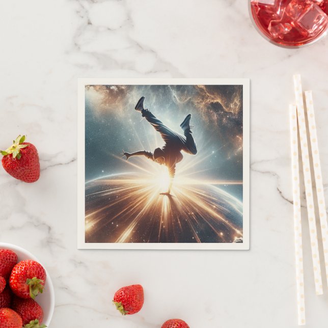 Galactic Breakdance Explosion in Deep Space Napkin (Insitu)
