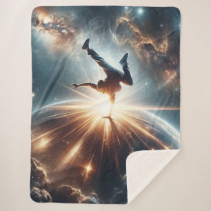 Galactic Breakdance Explosion in Deep Space Sherpa Blanket