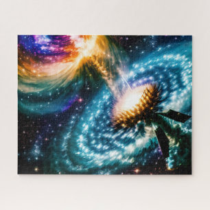 Galactic Broken Orbit Dimension Space Landscape Jigsaw Puzzle