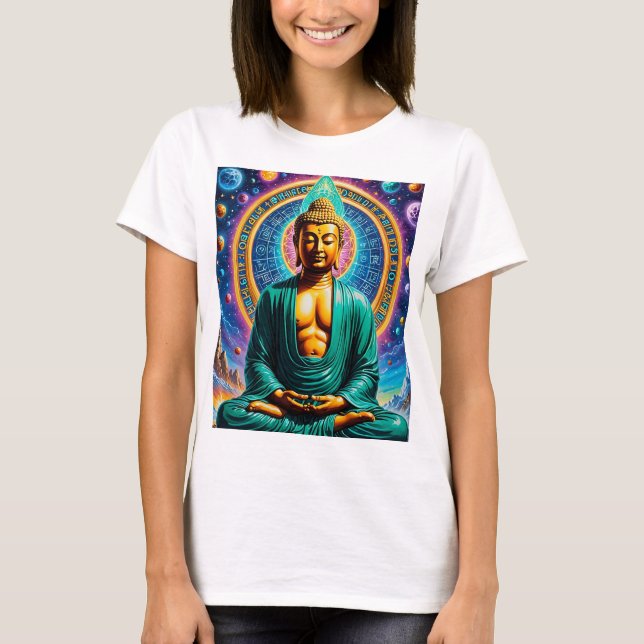 Galactic Buddha Cosmic Enlightenment Tee (Front)