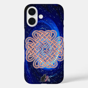 Galactic Celtic Love Knot iPhone 16 Case