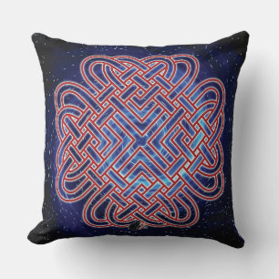 Galactic Celtic Love Knot Cushion