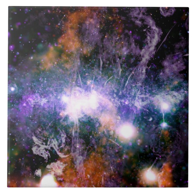 Galactic Centre of Milky Way Galaxy X-Ray Hubble   Ceramic Tile (Front)