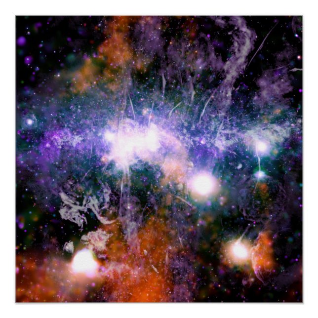 Galactic Centre of Milky Way Galaxy X-Ray Hubble   Poster (Front)