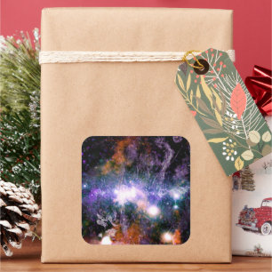 Galactic Centre of Milky Way Galaxy X-Ray Hubble   Square Sticker