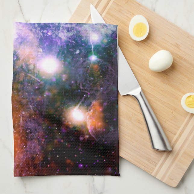 Galactic Centre of Milky Way Galaxy X-Ray Hubble   Tea Towel (Quarter Fold)