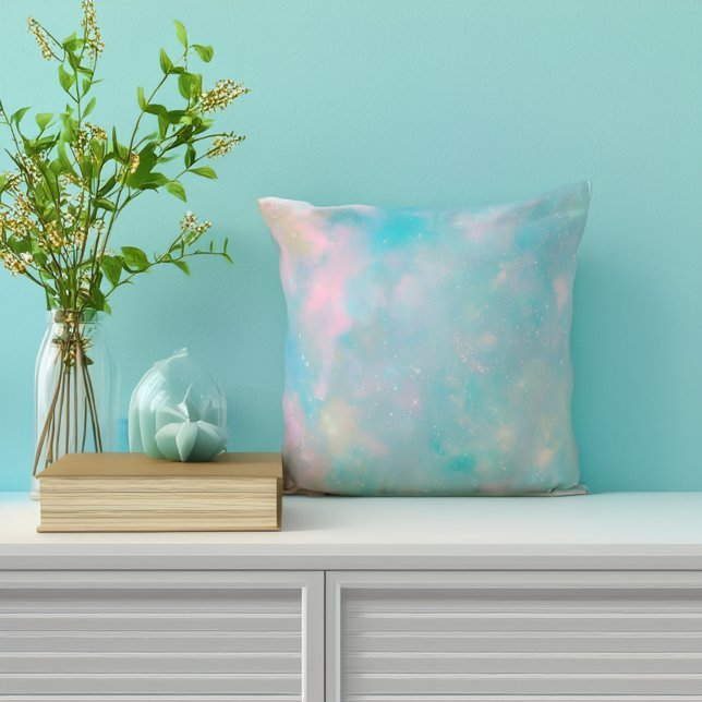 Galactic Comfort Nebula Throw Pillow (Creator Uploaded)