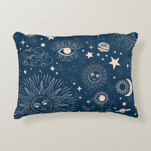 Galactic Constellations: Space Pattern Design Decorative Cushion