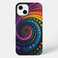 Galactic Cosmic Rainbow Swirl Dots Galaxy
