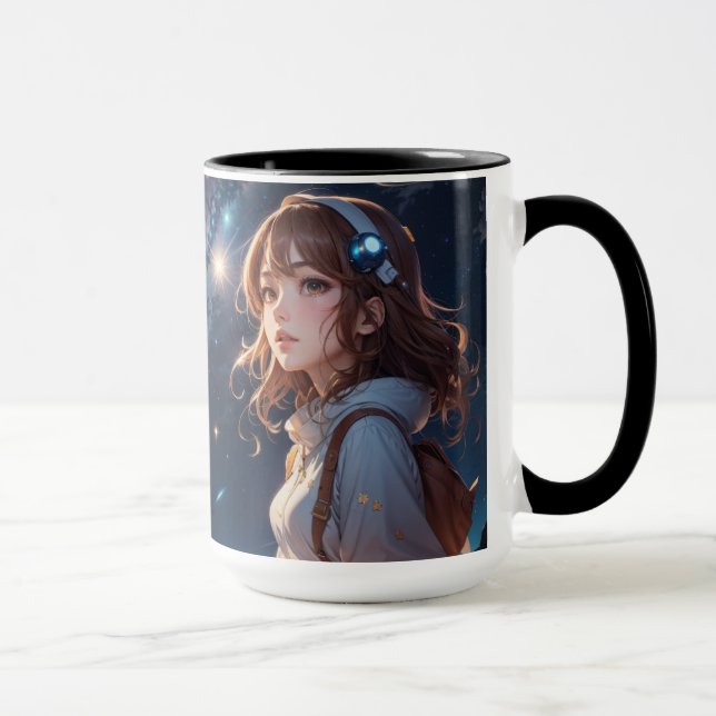 Galactic Dreams: A Bright Sky Journey Mug (Right)