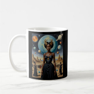 Galactic Empress Celestial Goddess Coffee Mug