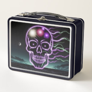 Galactic Energy Skull Metal Lunch Box