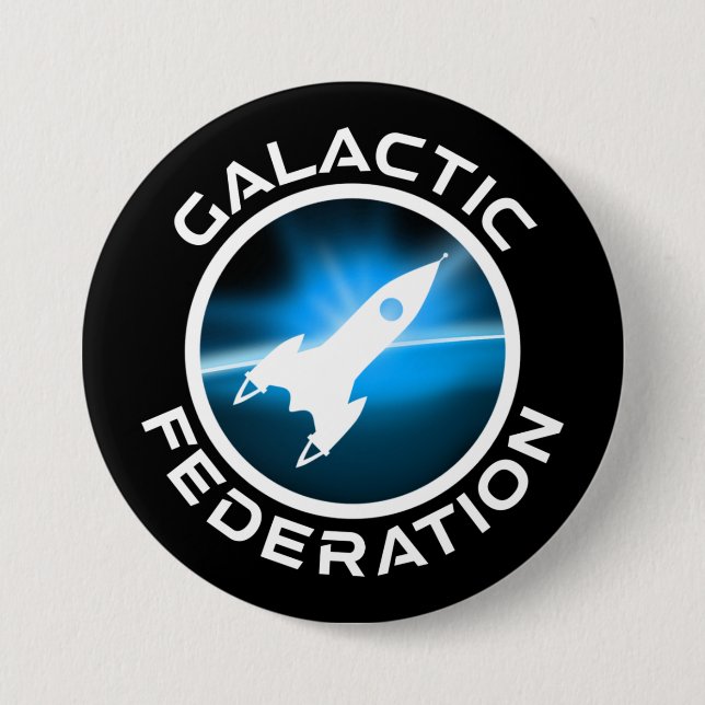 Galactic Federation Logo 7.5 Cm Round Badge (Front)