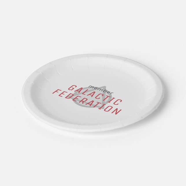 Galactic Federation Member  Paper Plate (Angled)
