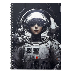 Galactic Female Astronaut Notebook