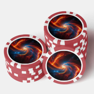 Galactic Fire Poker Chips