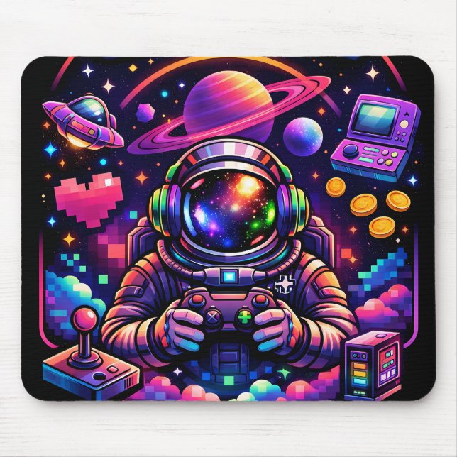 Galactic gamer by me  mouse pad (Front)