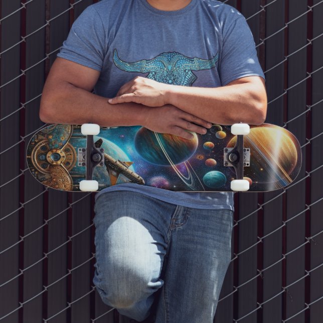 Galactic Gears" Skateboard (Outdoor 3)