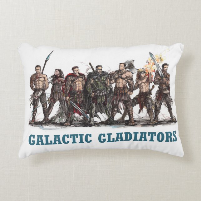 Galactic Gladiators Accent Pillow (Front)