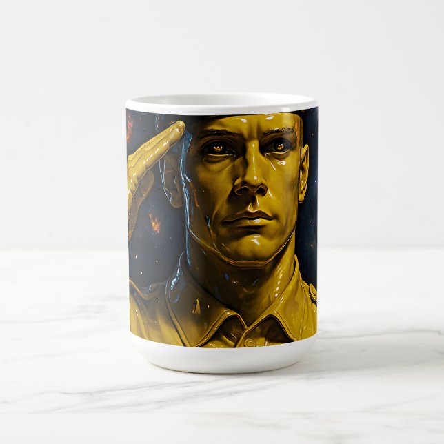 Galactic Golden Soldier Coffee Mug (Center)