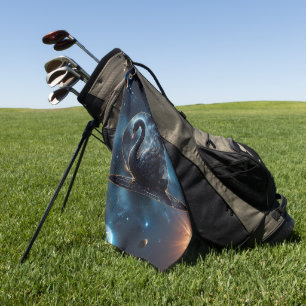 Galactic Grace: The Black Swan. Golf Towel