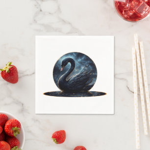 Galactic Grace: The Black Swan Napkin