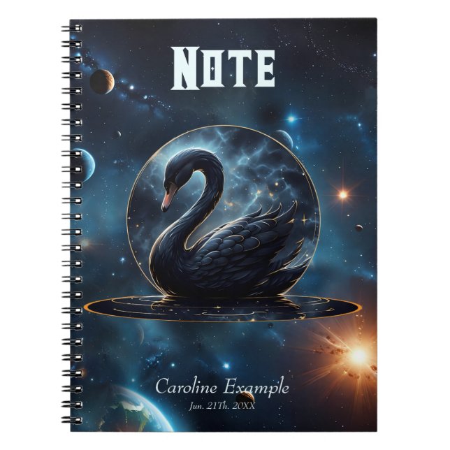 Galactic Grace: The Black Swan. Notebook (Front)