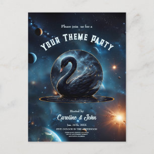 Galactic Grace: The Black Swan. Postcard
