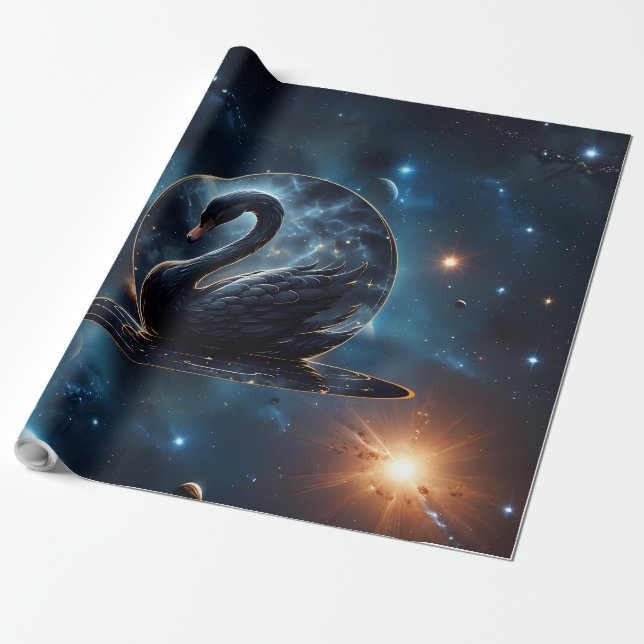 Galactic Grace: The Black Swan.  Wrapping Paper (Unrolled)