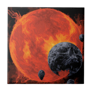 Galactic Graveyard Poster, Macs 2129-1. Ceramic Tile