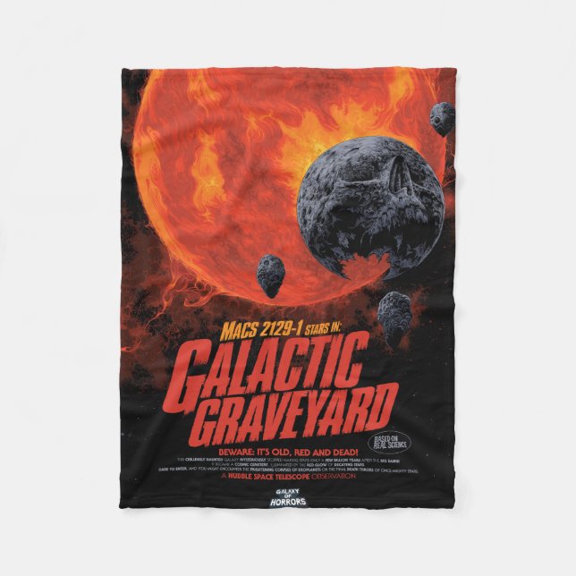 Galactic Graveyard Poster, Macs 2129-1. Fleece Blanket (Front)