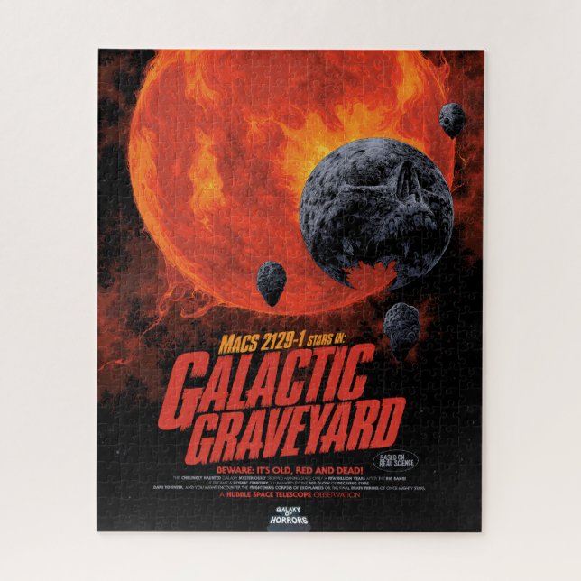 Galactic Graveyard Poster, Macs 2129-1. Jigsaw Puzzle (Vertical)