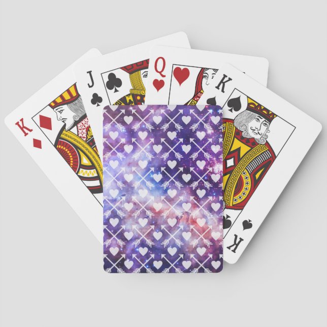 Galactic Hearts and Arrows Playing Cards (Back)