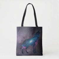 Galactic Howling Wolf Silhouett