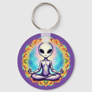 Galactic Meditation Key Ring