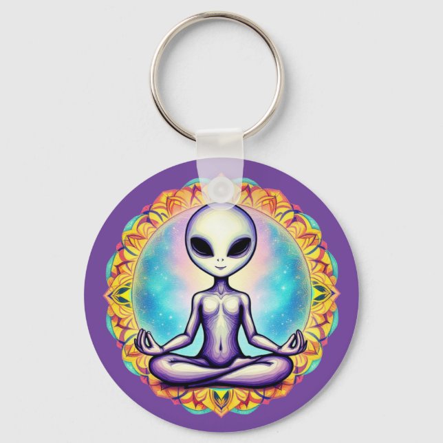 Galactic Meditation Key Ring (Front)