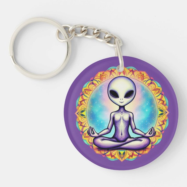 Galactic Meditation Key Ring (Front)