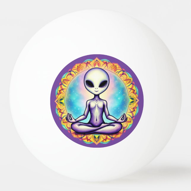 Galactic Meditation Ping Pong Ball (Front)