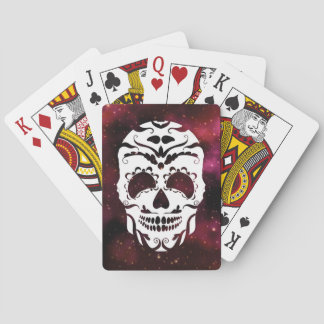 Galactic Mexican Skull Print Deck Playing Cards